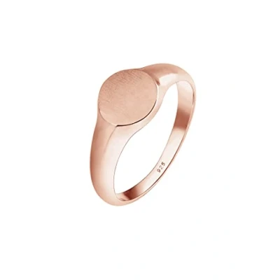 Afbeelding van Elli Dames Ring zegelring royal mat geo basic trend 925 zilver