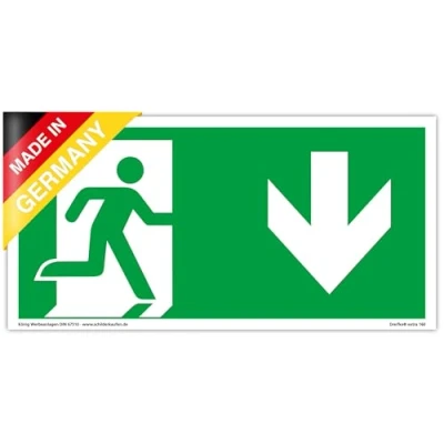 Afbeelding van Dreifke® Extra 160 Nooduitgangspaneel PVC zelfklevend 297 x 148 mm ASR A1.3 DIN 7010 67510