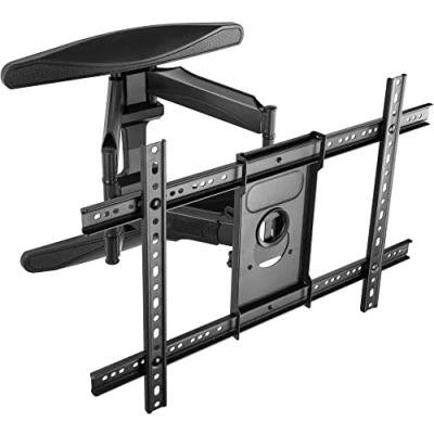 Afbeelding van Poppstar TV muurbeugel verstelbaar extra sterk 40 inch 75 voor Flatscreen en gebogen scherm tot 45,5 kg (VESA max. 600 x 400) Kantelbare Draaibare Monitorbeugel