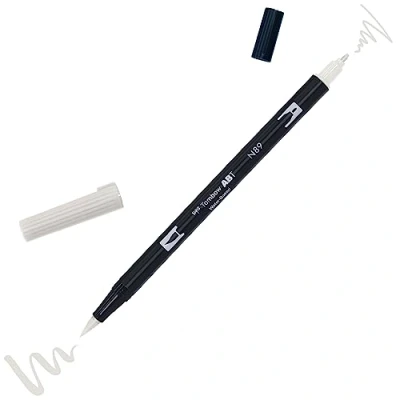 Afbeelding van Tombow ABT dubbele brushpen warm grey1 N89
