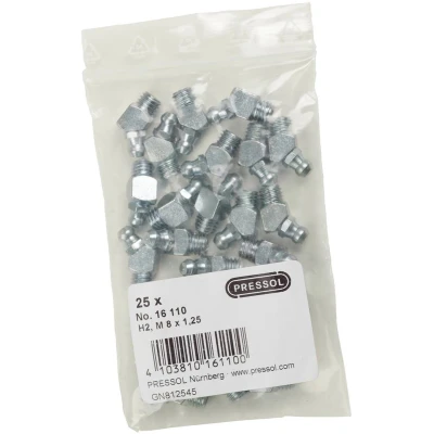 Afbeelding van Pressol Conische smeernippel H2 45, M 8 x 1,25 VZ 25 stuk(s)