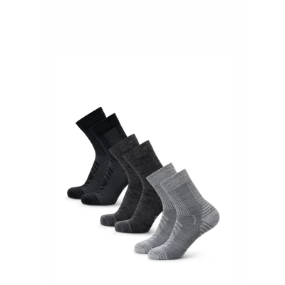 Afbeelding van Danish Endurance 3 PACK Sportsokken, Maat: 43 47, Multicolor light grey dark black
