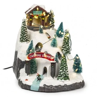 Afbeelding van Kerstdorp Skigebied Lumineo (39 LEDs, Bewegend)