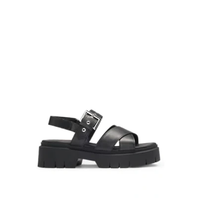 Afbeelding van HUGO Kris_sandal_bkna damessandalen, zwart., 36 EU