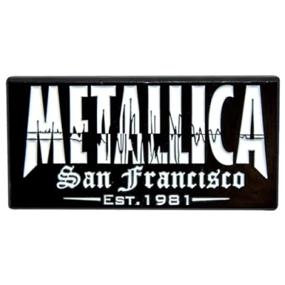 Afbeelding van Metallica Quake Pin Zwart/Wit