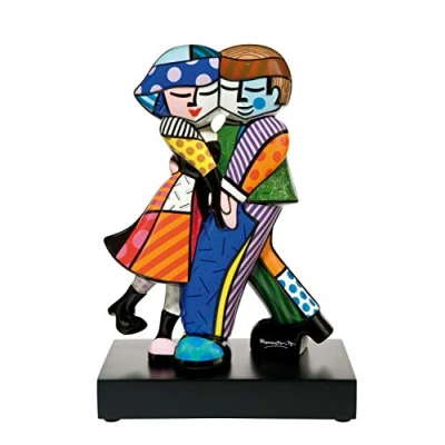 Afbeelding van Goebel Romero Britto Decoratief beeld / figuur Cheek to 23 Porselein Pop Art 23cm