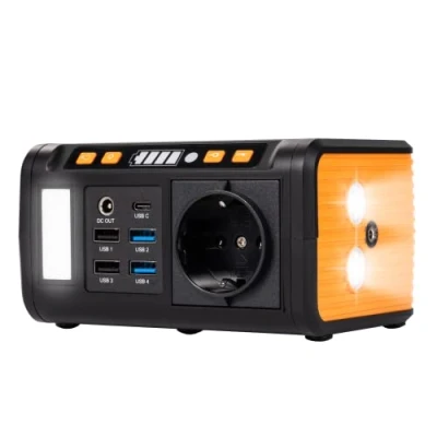 Afbeelding van Technaxx TX 205 mini powerstation 74 Wh 230 V met geïntegreerd stopcontact, powerbank voor laptop, mobiele telefoon, koelkast enz. Compatibel opladers