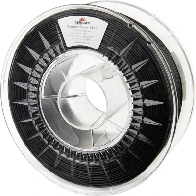 Afbeelding van Spectrum Filaments 80468 PET g Carbon Filament PETG Compound Koolstofvezelversterkt, Mat 1.75 mm 1000 Zwart, 1 stuk(s)