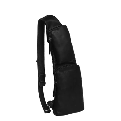 Afbeelding van The Chesterfield Brand Logan Crossbody Rugzak black Herentas