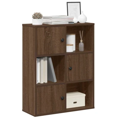 Afbeelding van vidaXL Boekenkast 60x24x76,5 cm bewerkt hout bruin eikenkleurig