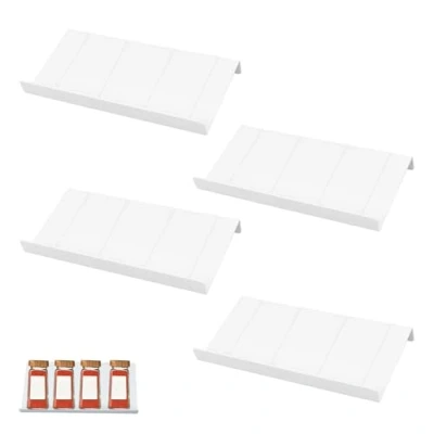 Afbeelding van Kruidenorganizer lade, kruidenreklade, patchworkbare kruidenlade, kruidenladder, ladderorganizer kruiden, kruidenrekorganizer voor keuken, toonbank, kruidenladder 6 stuks, wit