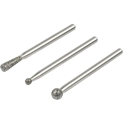 Afbeelding van Wolfcraft 5988000 Set diamantslijper, kogel en kegelvormig, 3 delig 1 set(s)