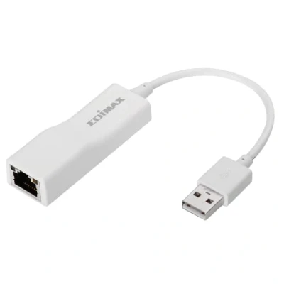 Afbeelding van Netwerkadapter USB A naar RJ45 Edimax (USB 2.0, 100 Mbps, Wit)