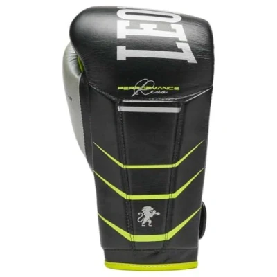 Afbeelding van Leone1947 Revo Fluo Leer Kunstmatige Bokshandschoenen Zwart 16 oz