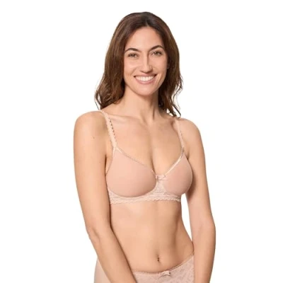 Image de Playtex Soutien Gorge Spacer sans Armatures en Microfibre Respirante Femme x1, Beige, 95D