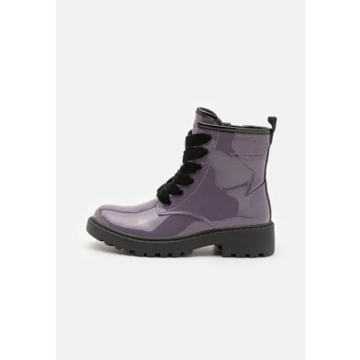 Afbeelding van Geox Casey GIRL Veterboots voor kinderen, Maat: 33, Dark purple Hoogwaardig imitatieleer