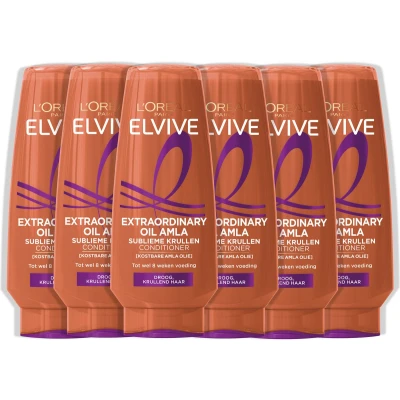 Afbeelding van 6x L&#039;Oréal Elvive Extraordinary Oil Krulverzorging Conditioner 200 ml