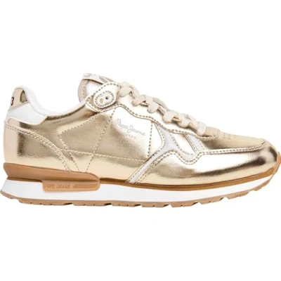 Afbeelding van Pepe Jeans BRIT Sneakers laag, Dames, Maat: 40, Gold Pu