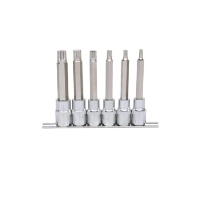 Afbeelding van KS Tools, Dopsleutel + dopmoer, 1/2&quot; CHROMEplus bitdoppenset lang