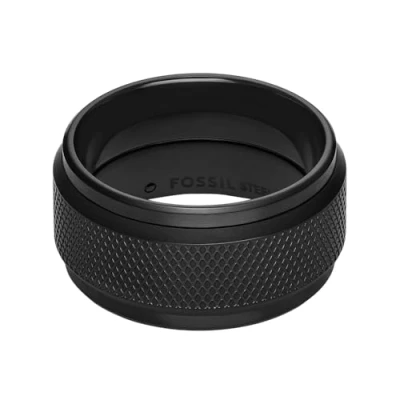 Afbeelding van Fossil heren Knox ring JF04824001 in de kleur Zwart, maat: US 12 = 21,4 mm