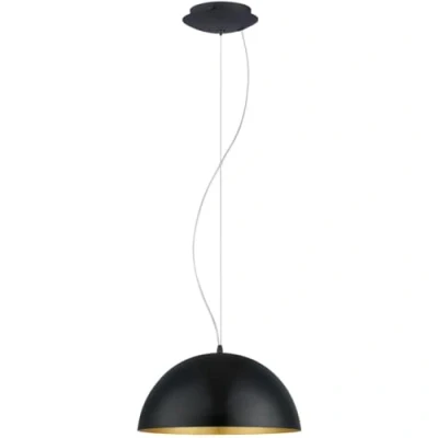 Afbeelding van Eglo Hanglamp Gaetano 1 Zwart Goud