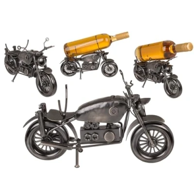 Afbeelding van Metalen flessenhouder Moto IV 30 x 17,5 cm