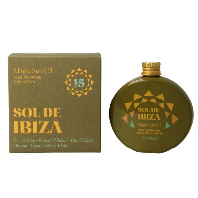 Afbeelding van Sol de Ibiza beschermende en herstellende zonneolie SPF15 30ml