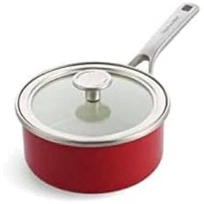 Afbeelding van Kitchenaid Steelpan M/deksel Empire Red 16cm