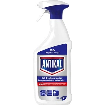 Afbeelding van Antikal kalk en badkamerreiniger 2in1, spray van 800 ml