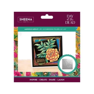 Afbeelding van Sheena Douglass Day of the Dead 3D Embossingfolder 5,5