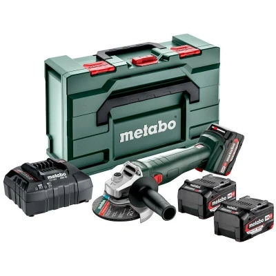 Afbeelding van Metabo W 18 L 9 125 602249960 Haakse accuslijper mm V 4.0 Ah