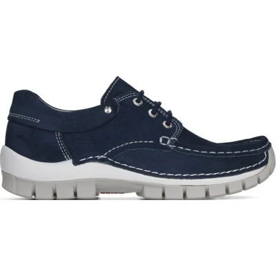 Afbeelding van Wolky Veterschoenen Fly Summer denim nubuck