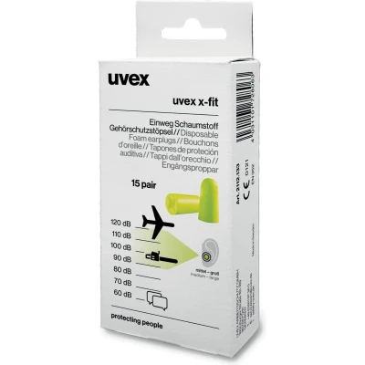 Afbeelding van uvex 2112133 x fit Oordoppen 37 dB Eenmalig gebruik 15 paar
