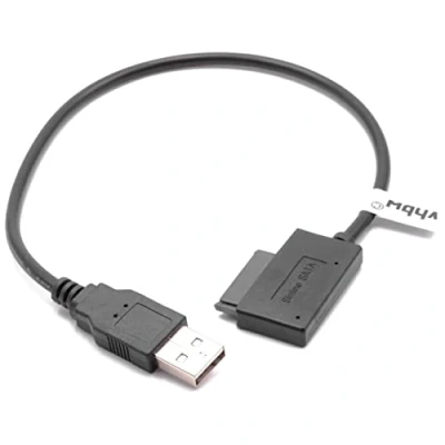 Afbeelding van vhbw Slimline SATA II 13 naar USB CD Drive DVD Kabel Adapter