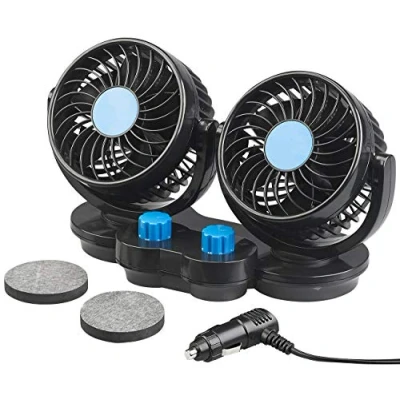 Image de Double ventilateur 6 W / 12 V à 2 niveaux de vitesse VT 60. voiture
