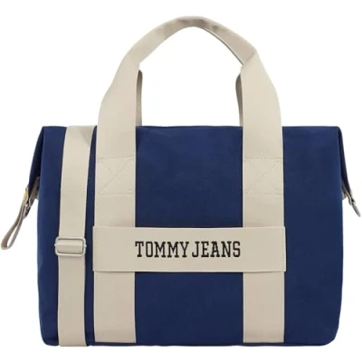 Afbeelding van Tommy Jeans Retro COOL Duffle Unisex Weekendtas, Maat: One Size, Blue