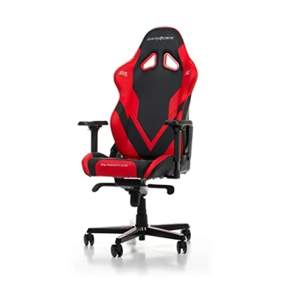 Afbeelding van DXRacer (De originele Gladiator G001 gamingstoel, kunstleer, zwart rood, tot 2 m