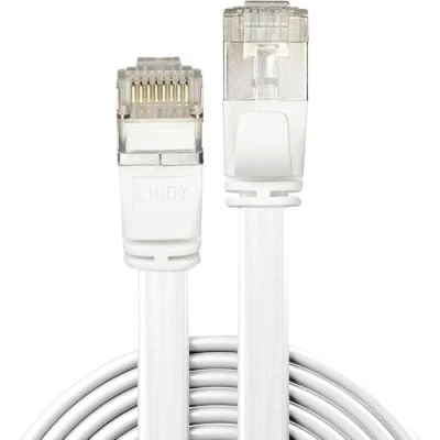 Afbeelding van LINDY 47540 RJ45 Netwerkkabel, patchkabel CAT 6A U/FTP 0.30 m Wit Snagless 1 stuk(s)