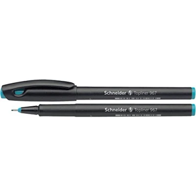 Image de SCHNEIDER Lot de 10 Fineliner TOPLINER 967, turquoise, 0,4mm