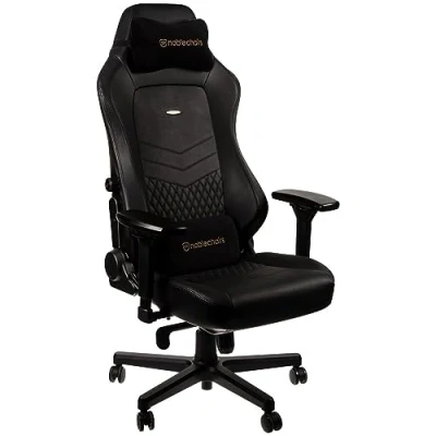 Afbeelding van Noblechairs Hero Real leather gamestoel zwart
