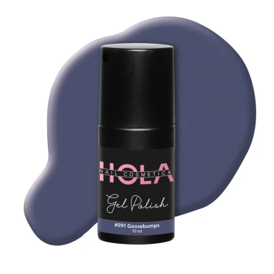 Afbeelding van Gelpolish #091 Goosebumps 10ml Blauw Gelnagellak Hola