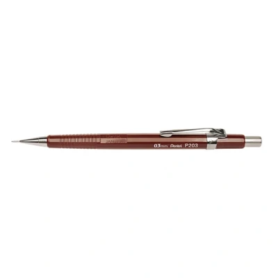 Image de Pentel Portemines P203, marron, diamètre de mines: 0,3 mm