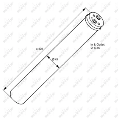 Afbeelding van NRF 33118 Filter Droger Aluminium Met afdichtring