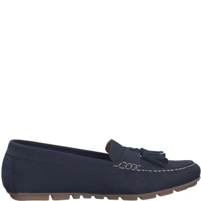 Afbeelding van Tamaris Mocassins, Dames, Maat: 36, Navy Schoenen