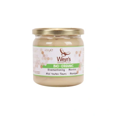 Afbeelding van Biologische bloemenhoning Bulgarije 450g Weyn&#039;s Honingpot