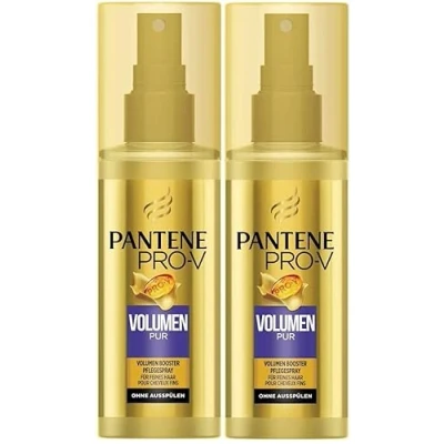Afbeelding van Pantene Pro V Volume Pure Booster Leave On Spray voor fijn haar, zonder uitspoelen, 2 stuks (2 x 150 ml)