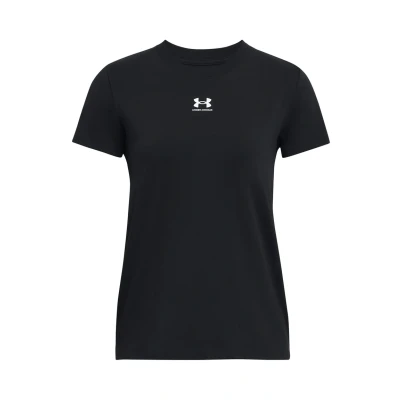 Afbeelding van Under Armour Campus CORE Sport Tshirt, Dames, Maat: Large, Black white