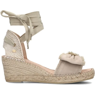 Afbeelding van Fred de la Bretoniere EVE Sleehakken, Dames, Maat: 36, Taupe Veloursleer