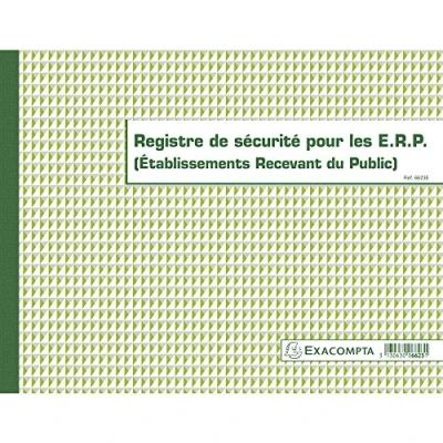 Afbeelding van EXACOMPTA Piqûre &#039;Registre des contrôle en matière de santé
