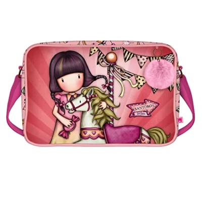 Afbeelding van Schooltas Gorjuss Carousel Zalm (35 x 26.5 10.5 cm)